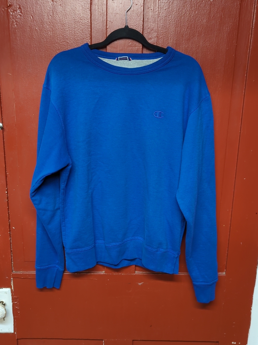 Champion Men's Electric Blue Crewneck Sweatshirt